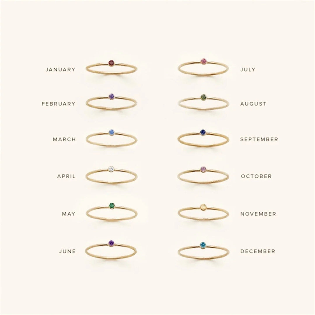 Amelia birthstone Ring
