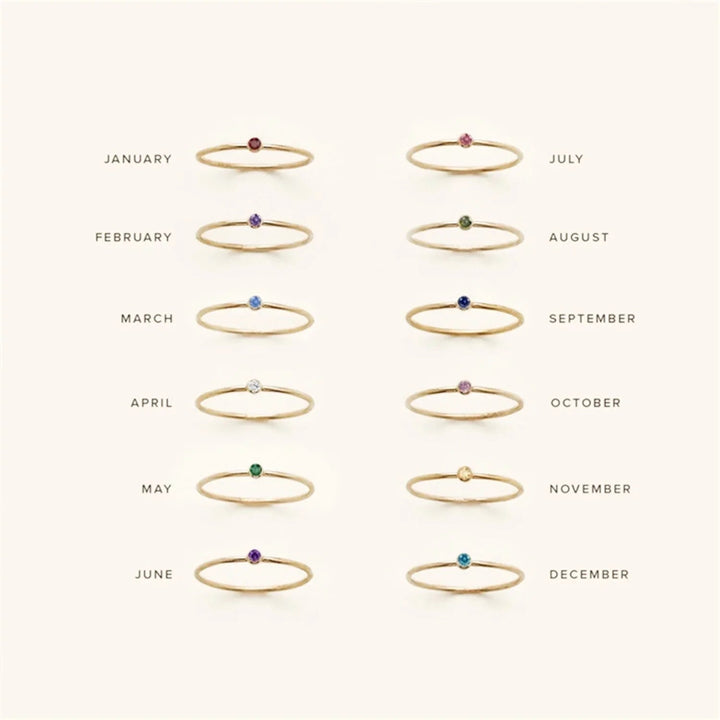 Amelia birthstone Ring