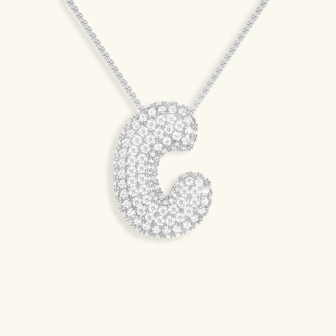Initial Bubble Necklace
