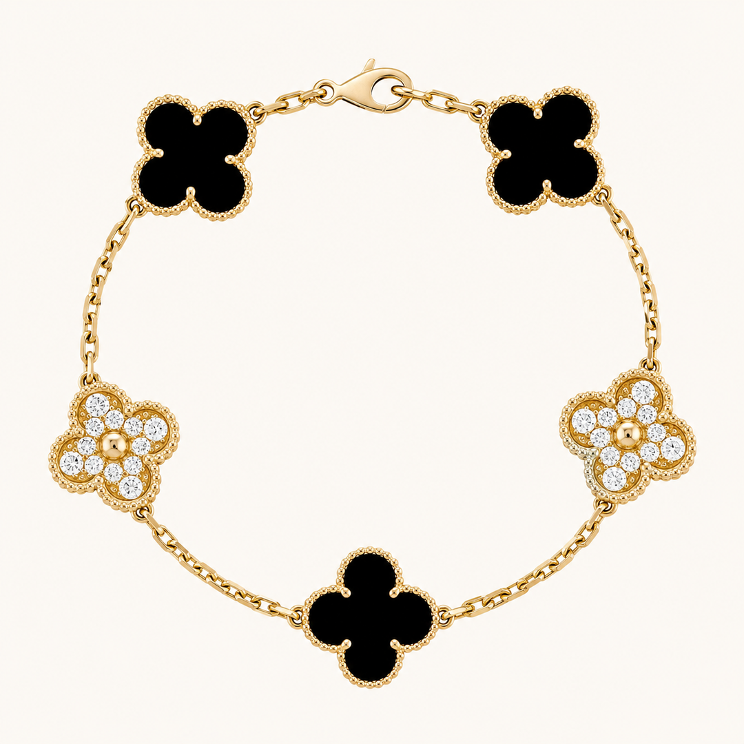 CLOVER | Golden Black Bracelet Prestige