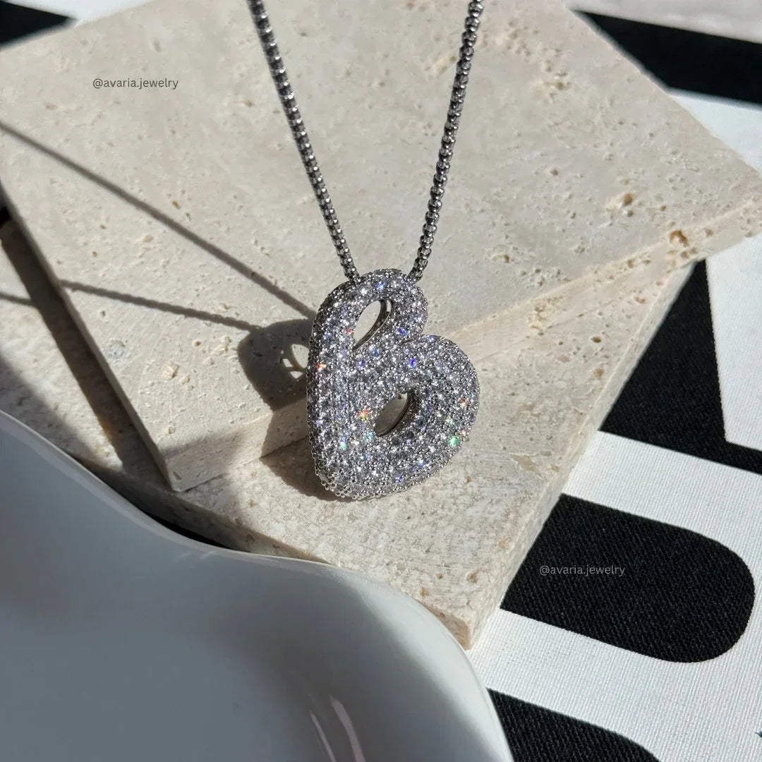 Initial Bubble Necklace