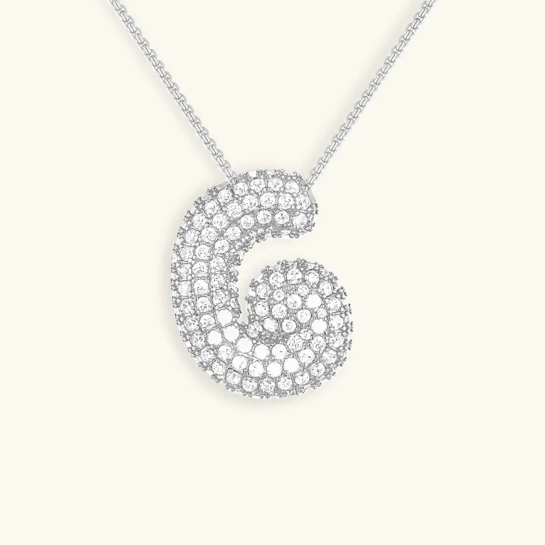 Initial Bubble Necklace