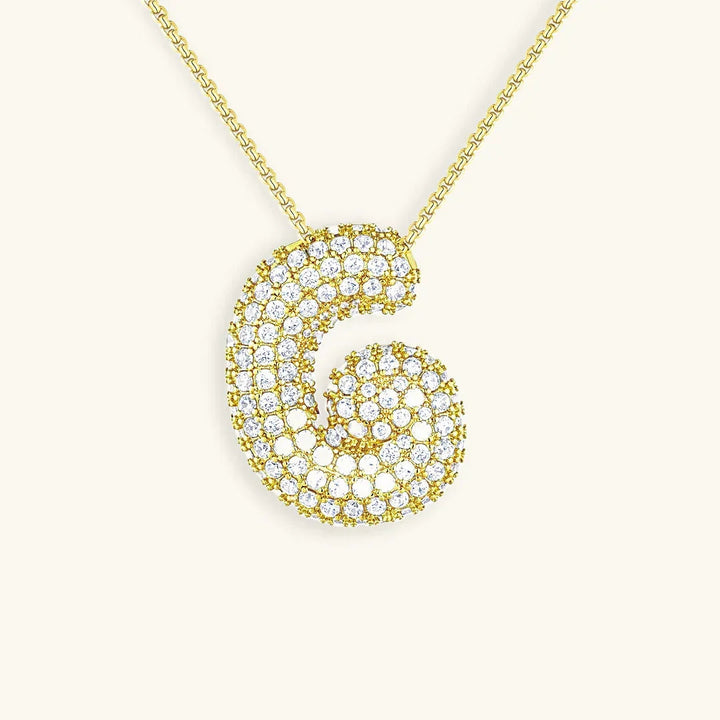 Initial Bubble Necklace