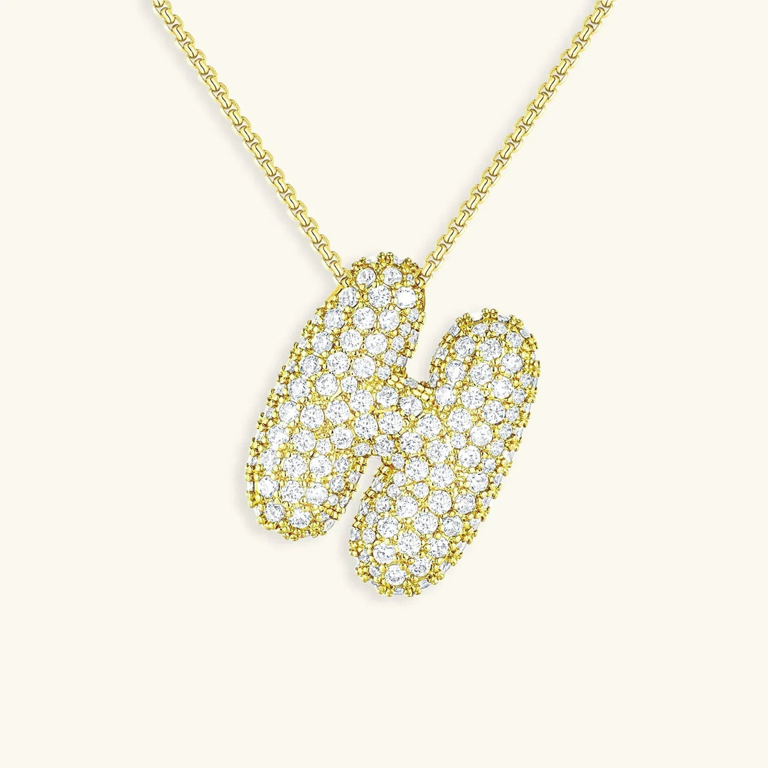 Initial Bubble Necklace