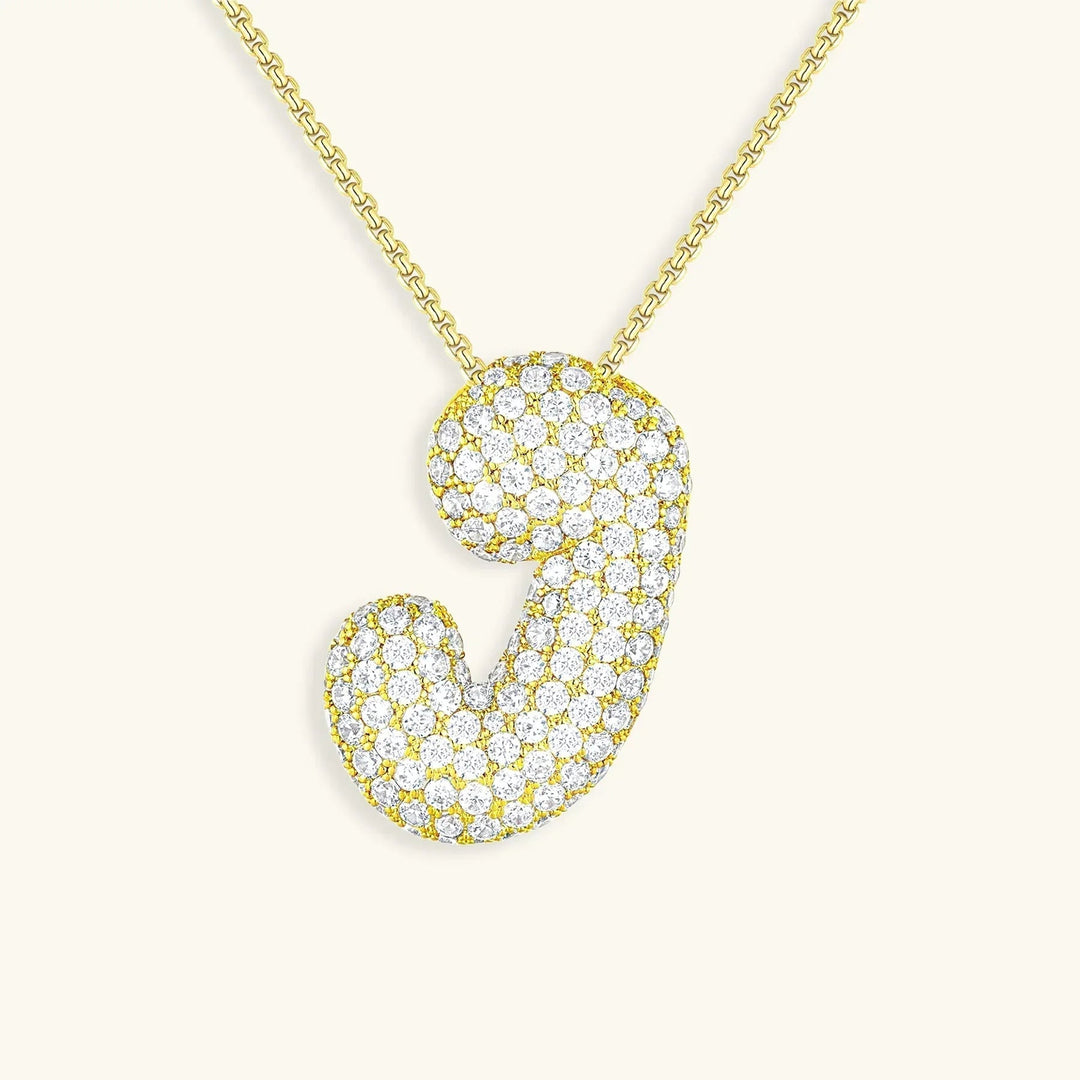 Initial Bubble Necklace