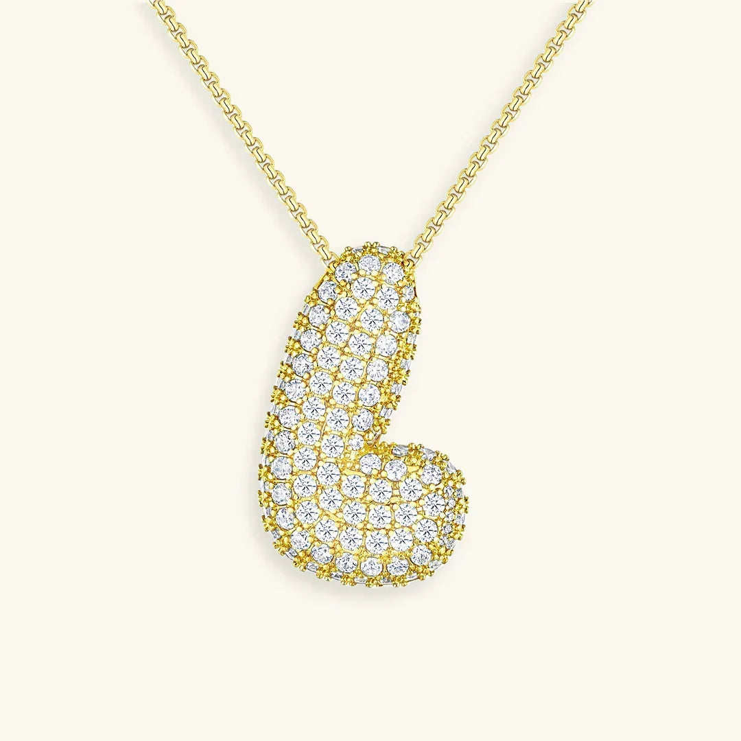 Initial Bubble Necklace
