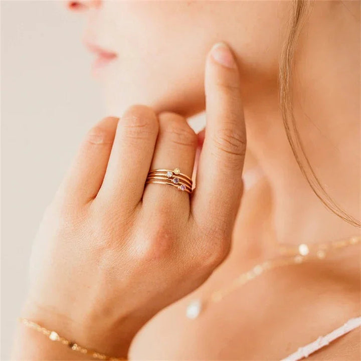 Amelia birthstone Ring