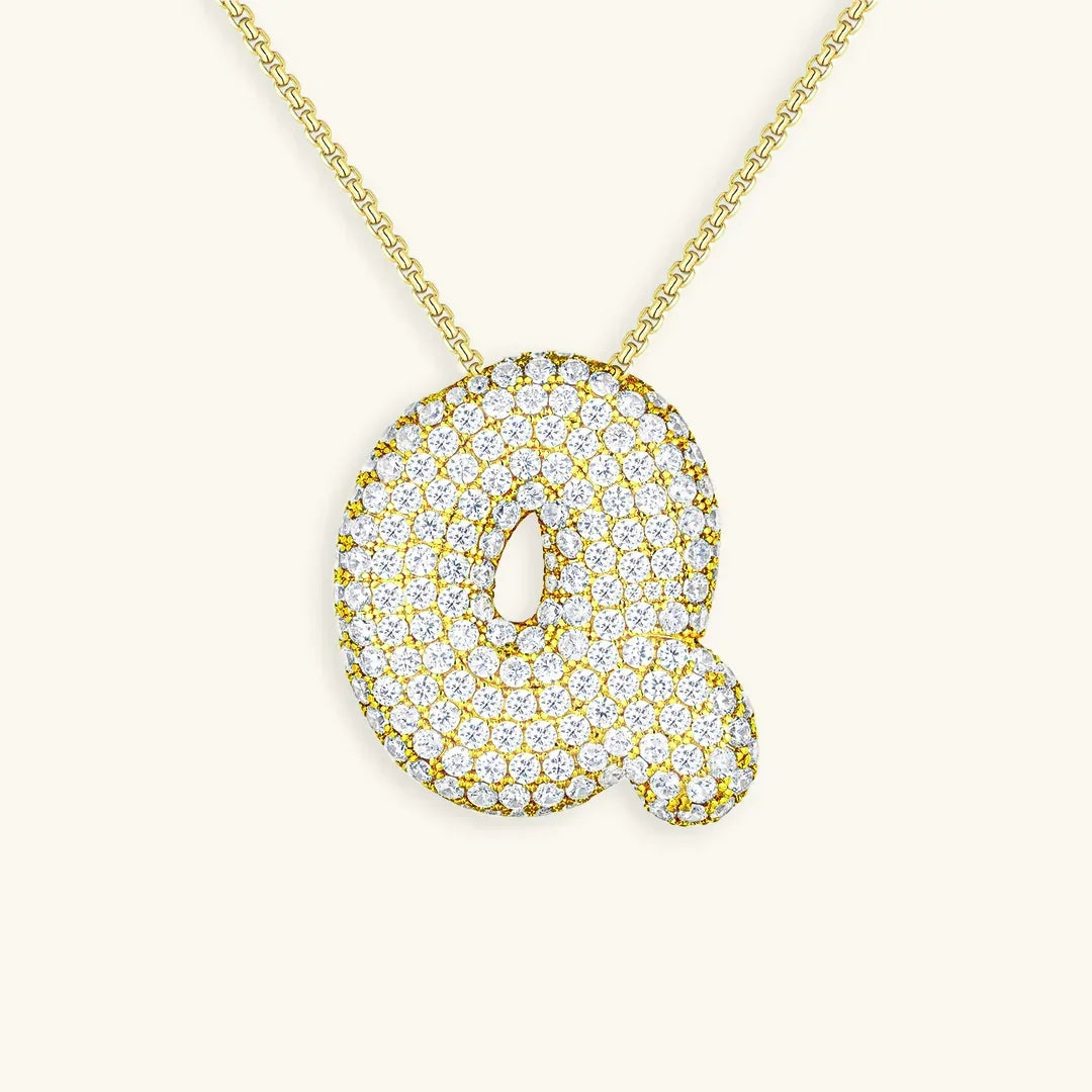 Initial Bubble Necklace