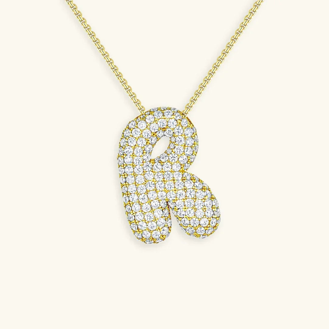 Initial Bubble Necklace